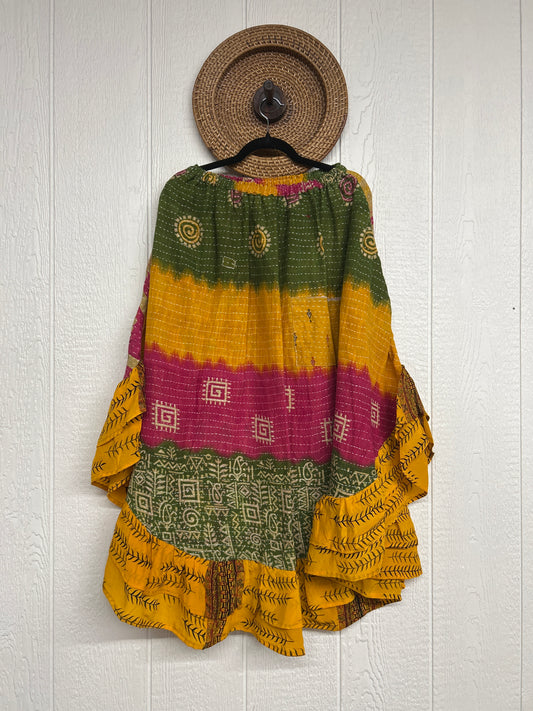 Pareo Kantha Wild Rose Skirt 0426 133