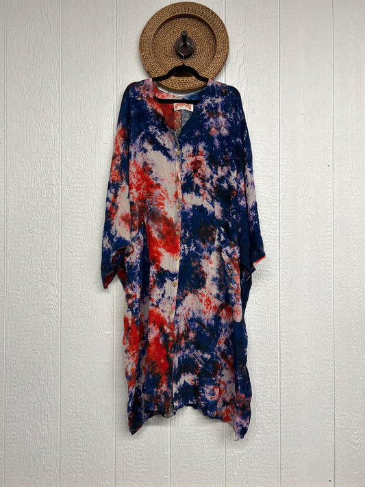 Crepe Sari Gaia Duster Dress 0826 211