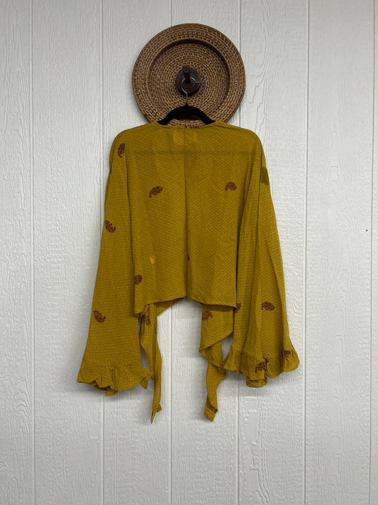 Crepe Sari Zeppelin Crop Shrug 0426 008