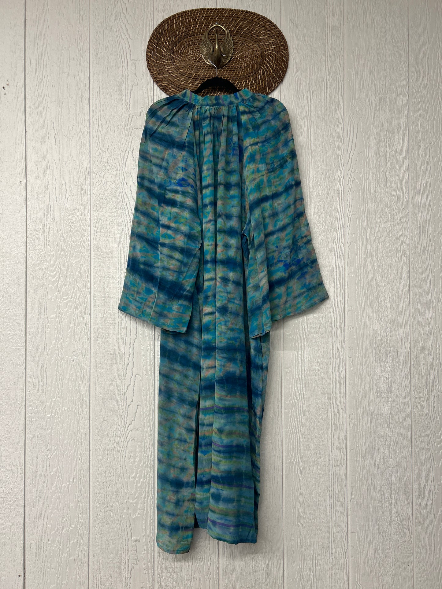 Crepe Sari Woodstock Duster Dress 0226 070