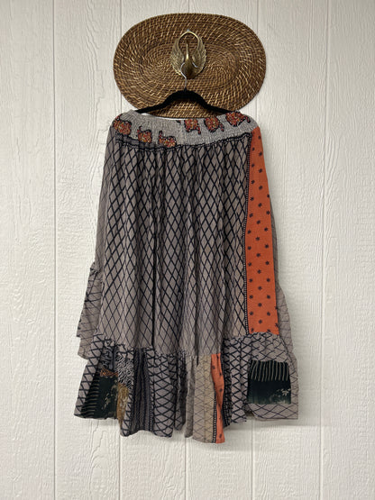 Crepe Sari Dahlia Skirt 1026 044