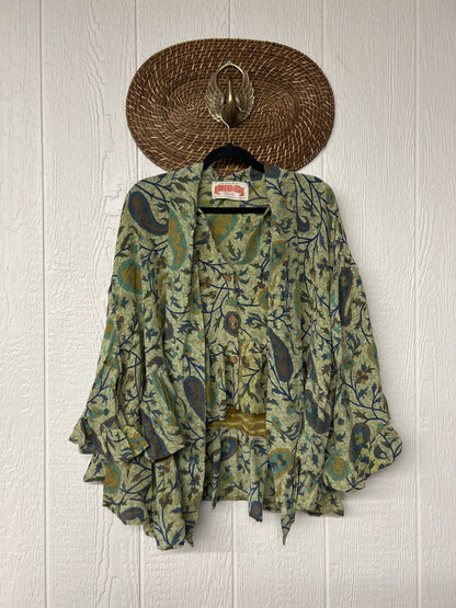 Crepe Sari Wild Rose Top 1225 210