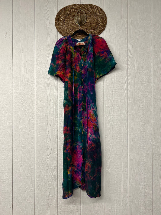 Crepe Sari Summer Woodstock Duster 0626 146