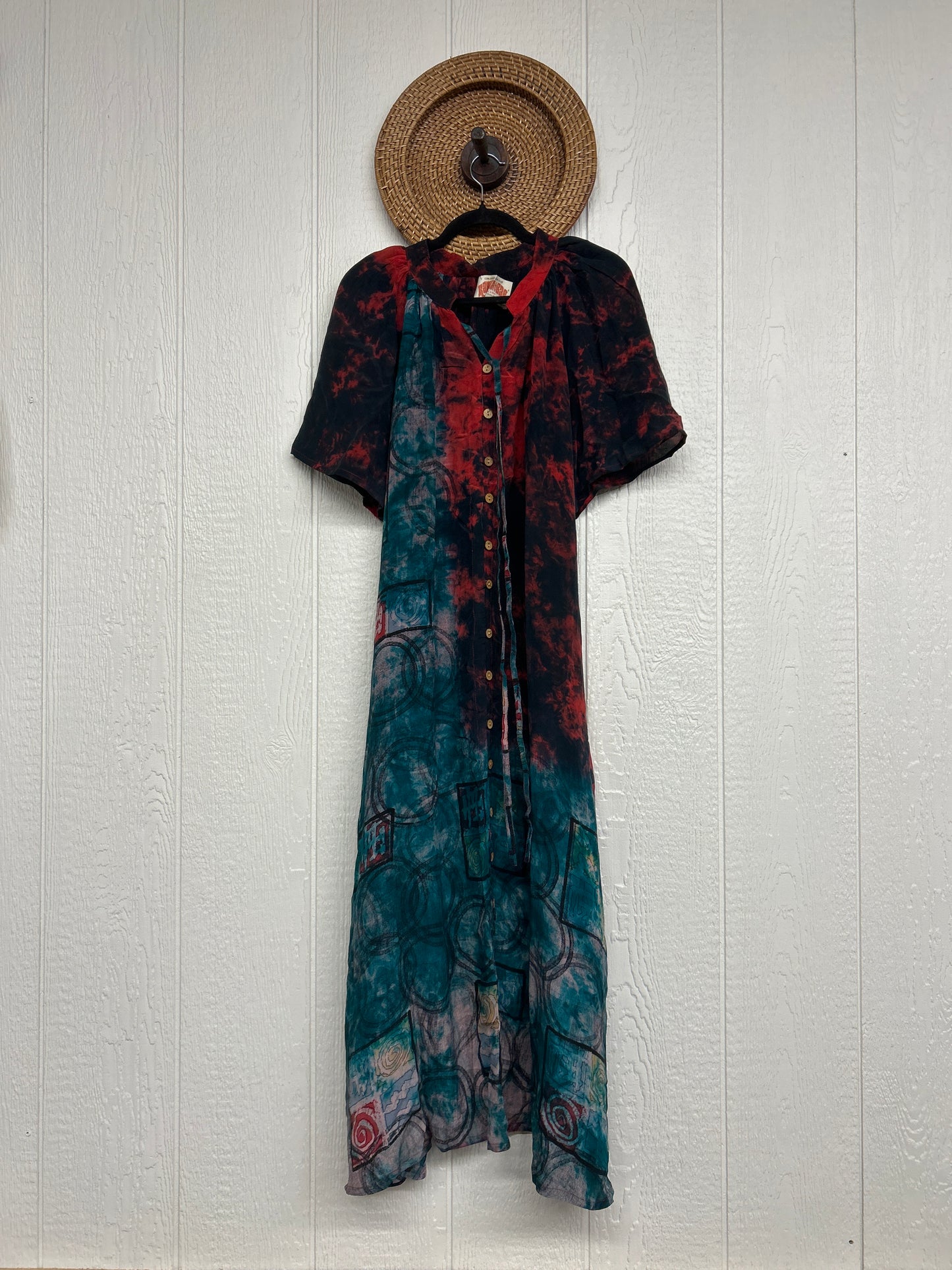 RETAIL Crepe Sari Summer Woodstock Duster 0626 064