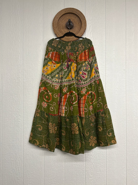 Pareo Kantha Lotus Maxi Skirt 0826 268