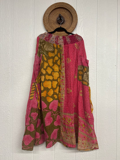 Pareo Kantha Butterfly Cargo Skirt 0426 246