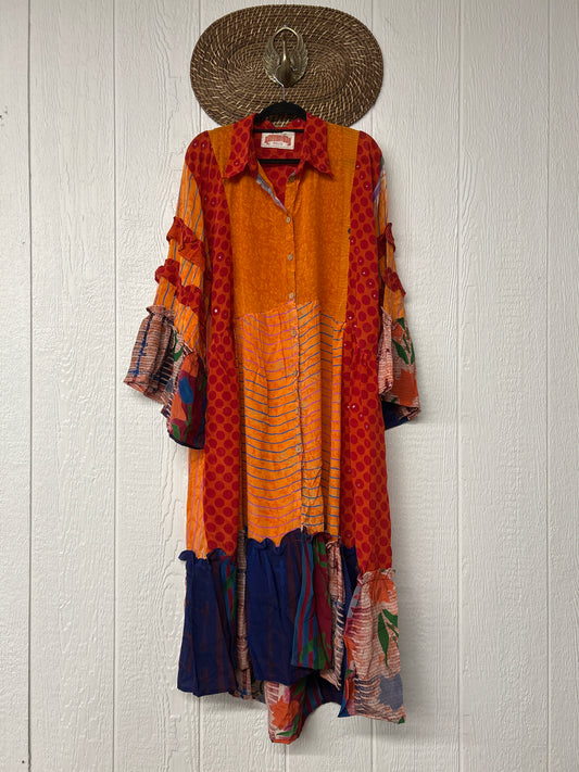 Crepe Sari Rhiannon Duster Dress 0226 071