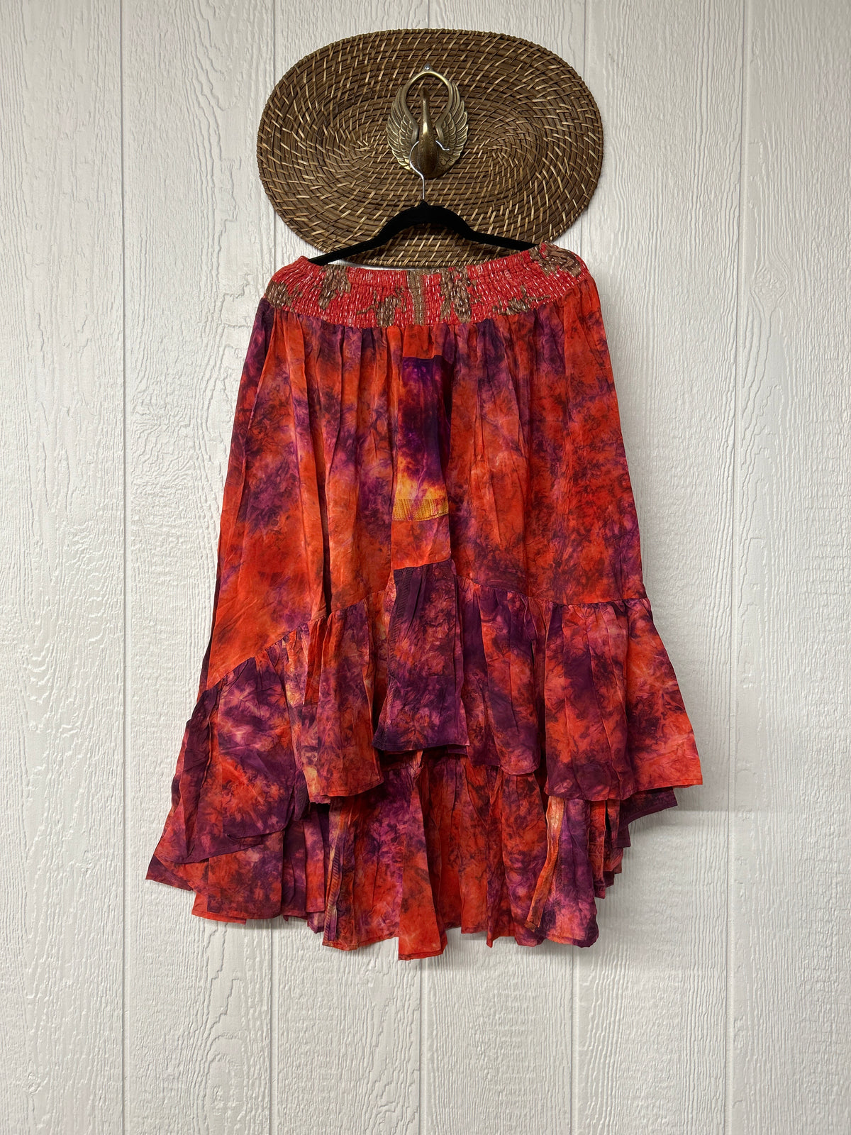 Crepe Sari Dahlia Skirt 1026 120