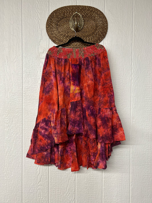 Crepe Sari Dahlia Skirt 1026 120