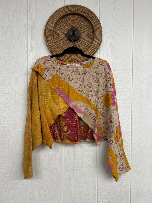 Pareo Kantha In Bloom Cropped Pullover 0326 035