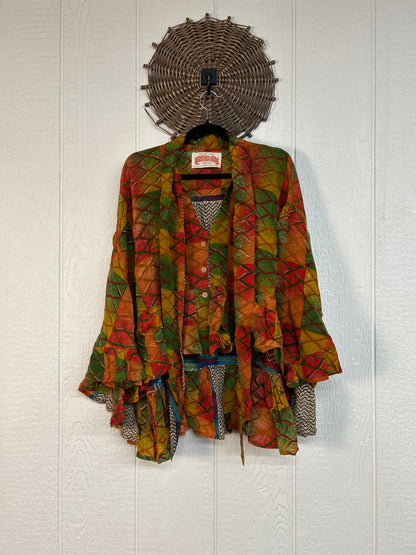 Crepe Sari Wild Rose Top 1026 052