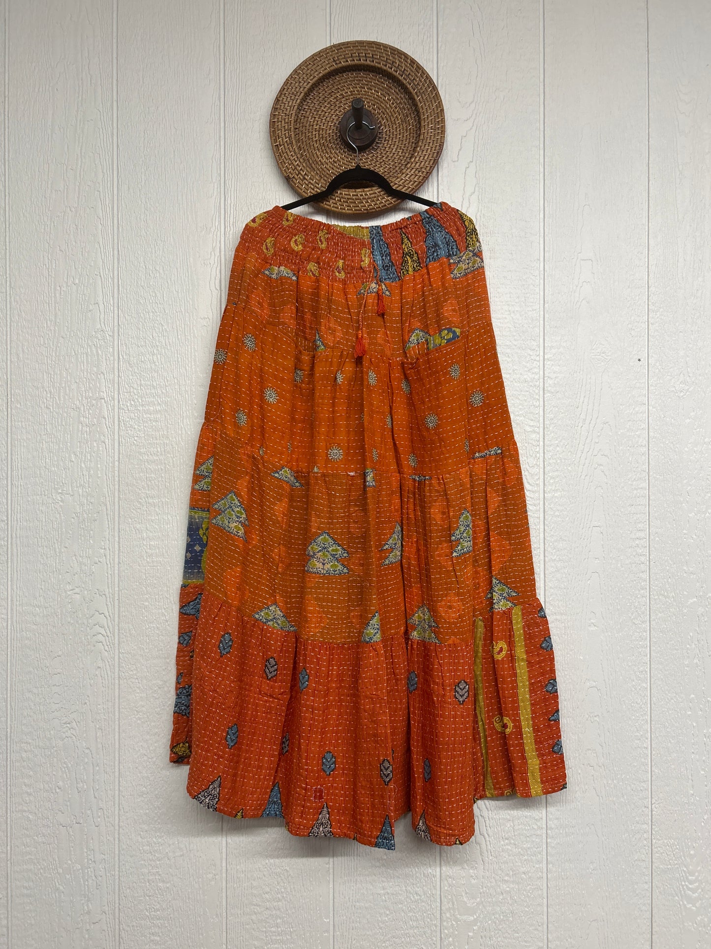 Pareo Kantha Lotus Maxi Skirt 0826 022