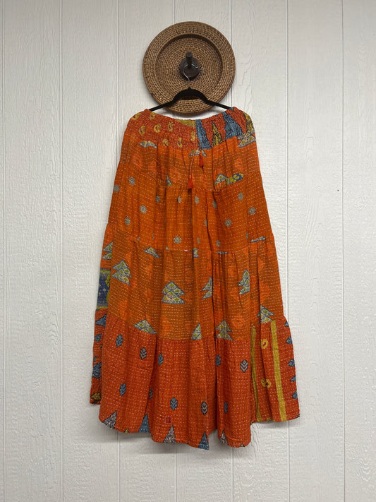 Pareo Kantha Lotus Maxi Skirt 0826 022