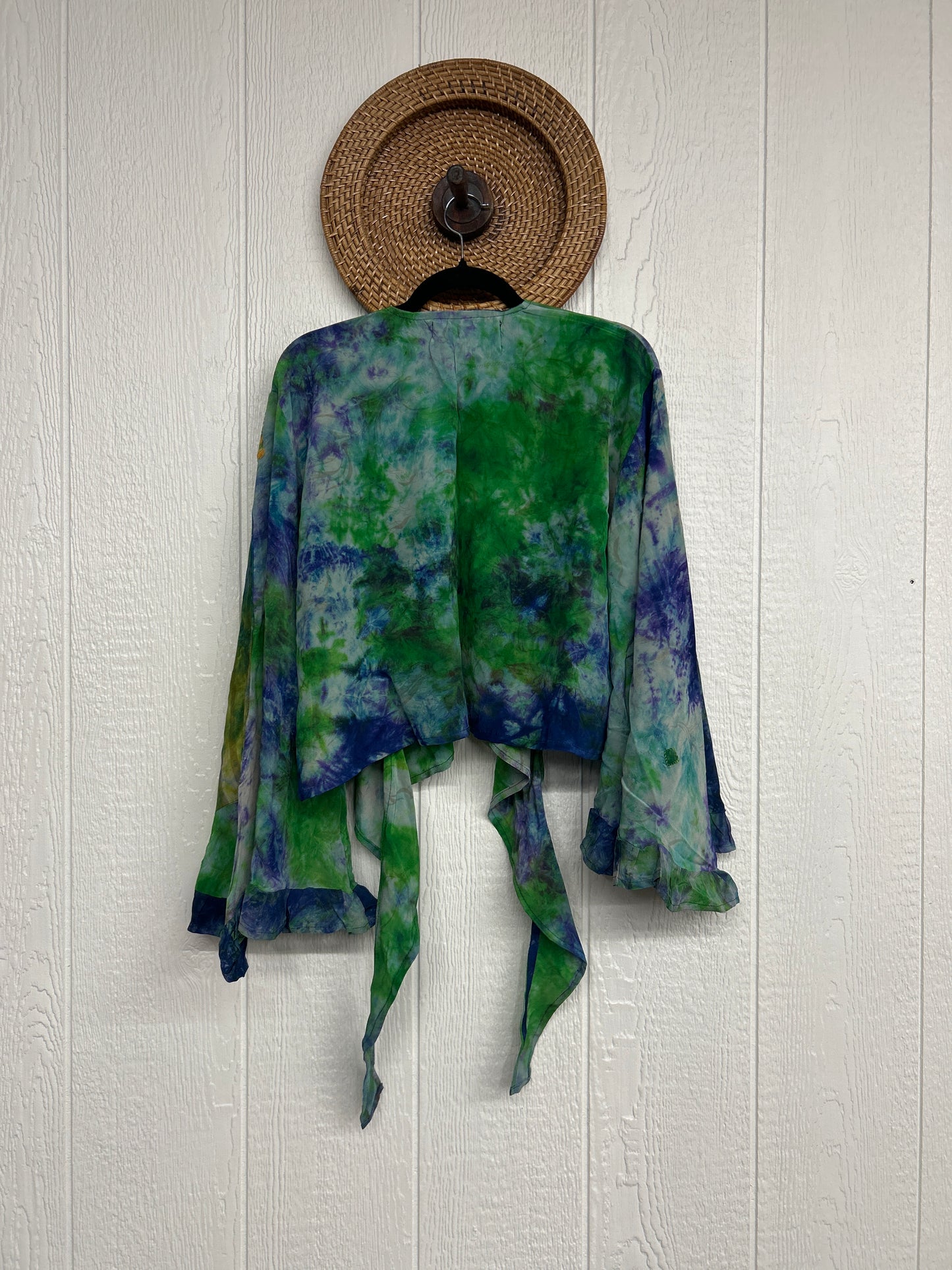Crepe Sari Zeppelin Crop Shrug 0426 234