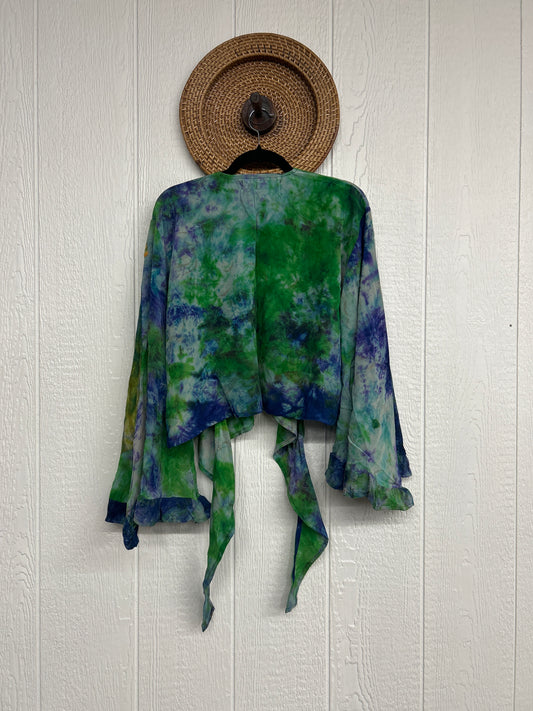 Crepe Sari Zeppelin Crop Shrug 0426 234