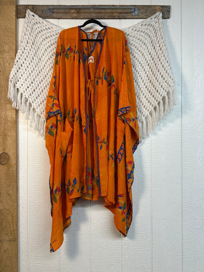 Crepe Sari Orchid Kimono 0626 183