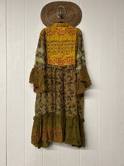 Crepe Sari Rhiannon Duster Dress 0226 041