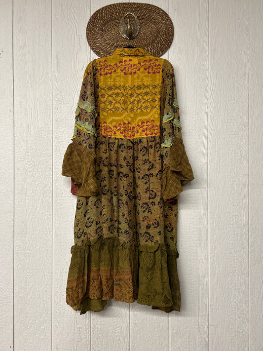 Crepe Sari Rhiannon Duster Dress 0226 041