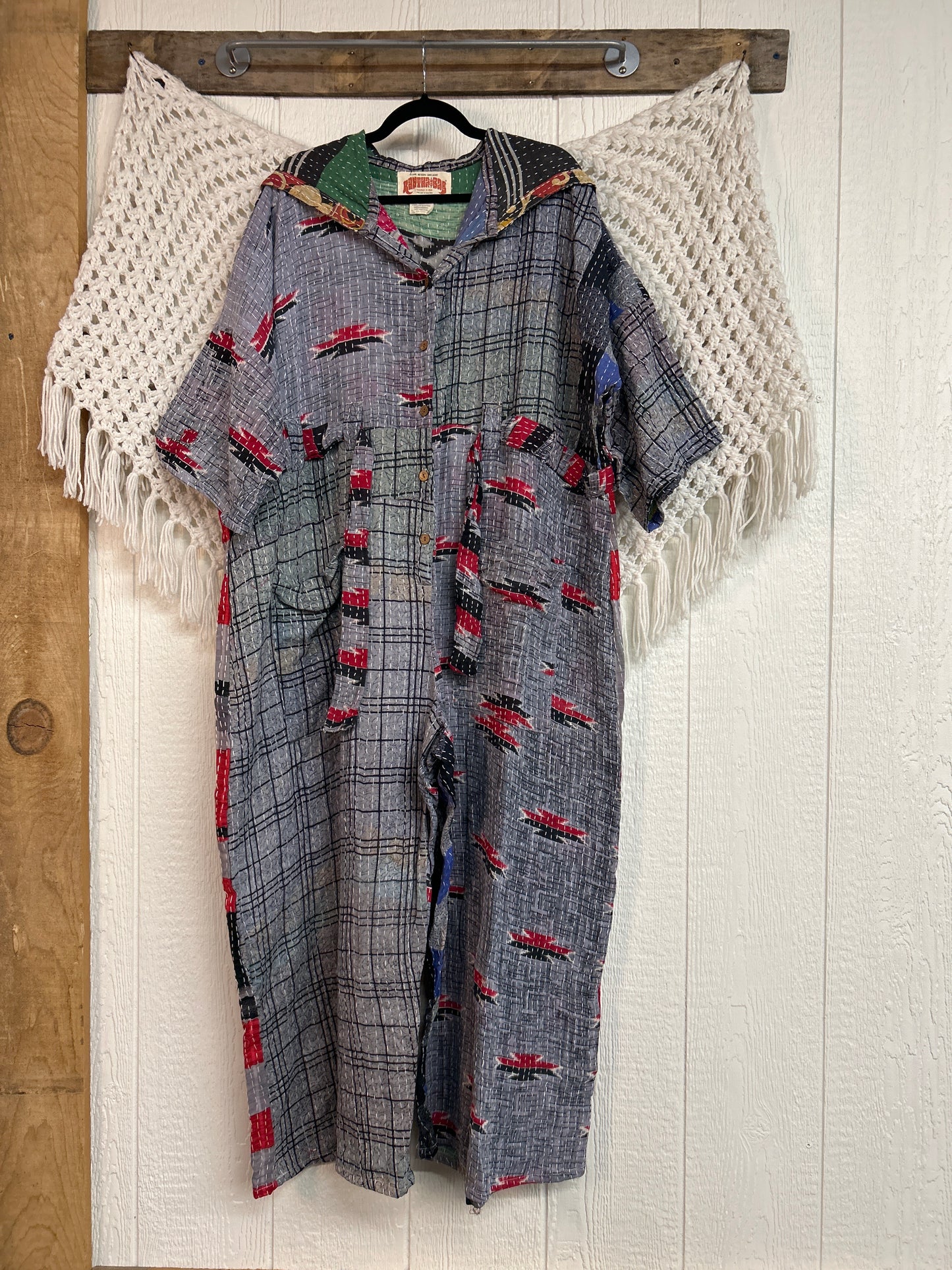 Kantha Zen Hoodie Jumpsuit 0925 229
