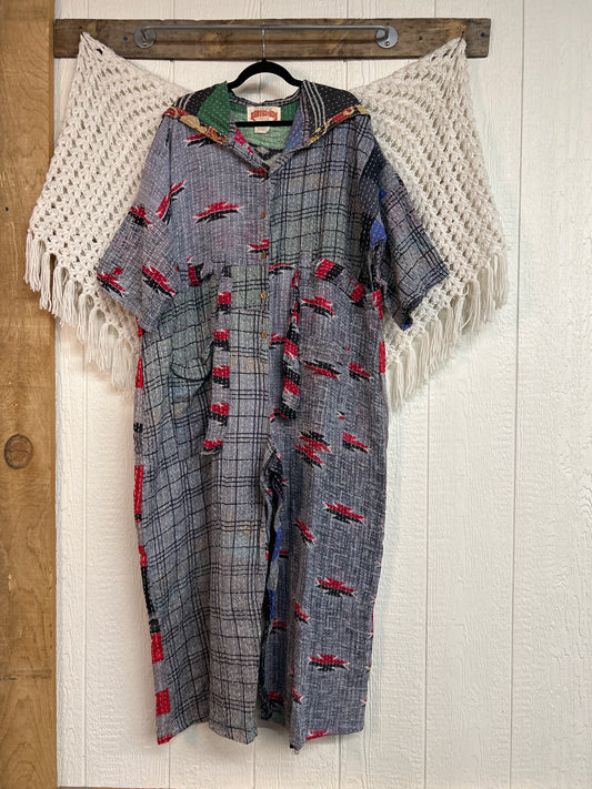 Kantha Zen Hoodie Jumpsuit 0925 229