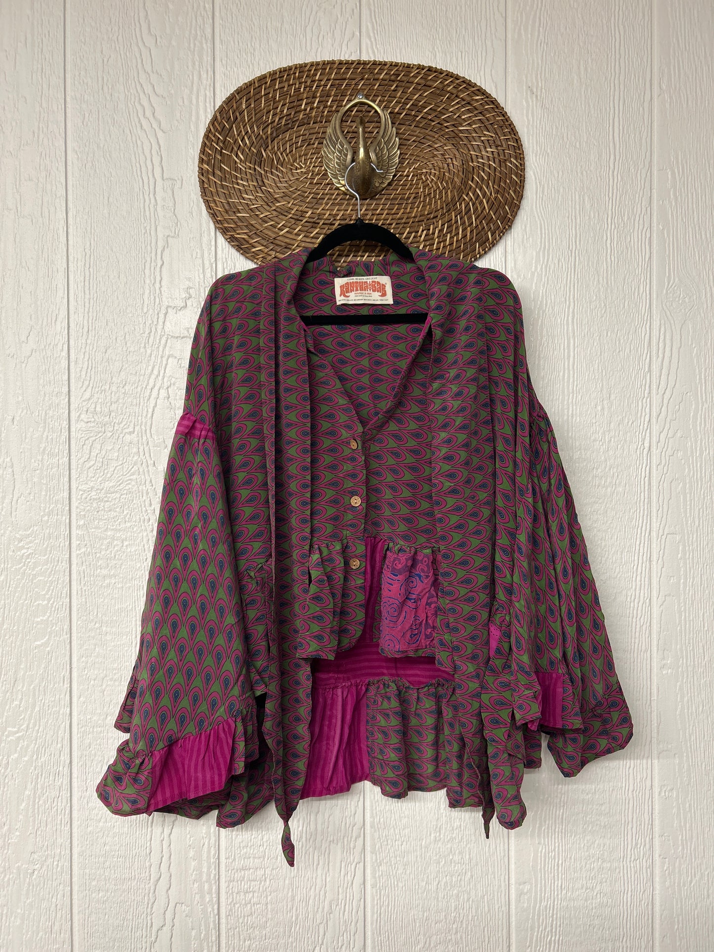 Crepe Sari Wild Rose Top 1225 159