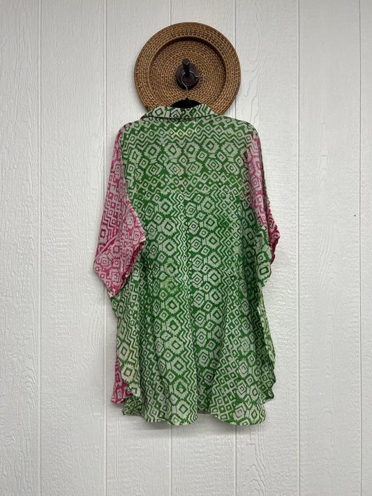 Crepe Sari Free To Be Button Down 0626 159