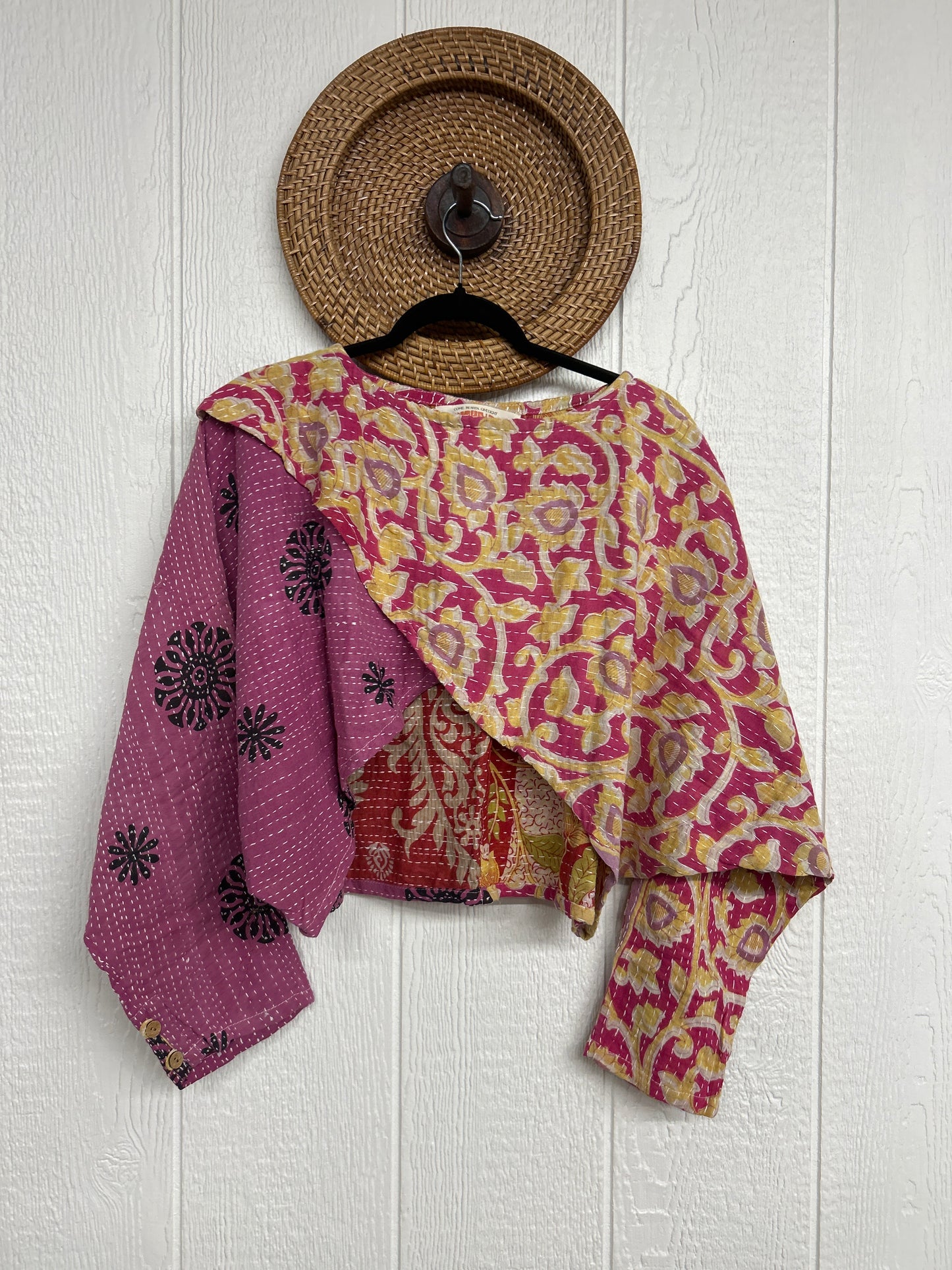 Pareo Kantha In Bloom Cropped Pullover 0326 088