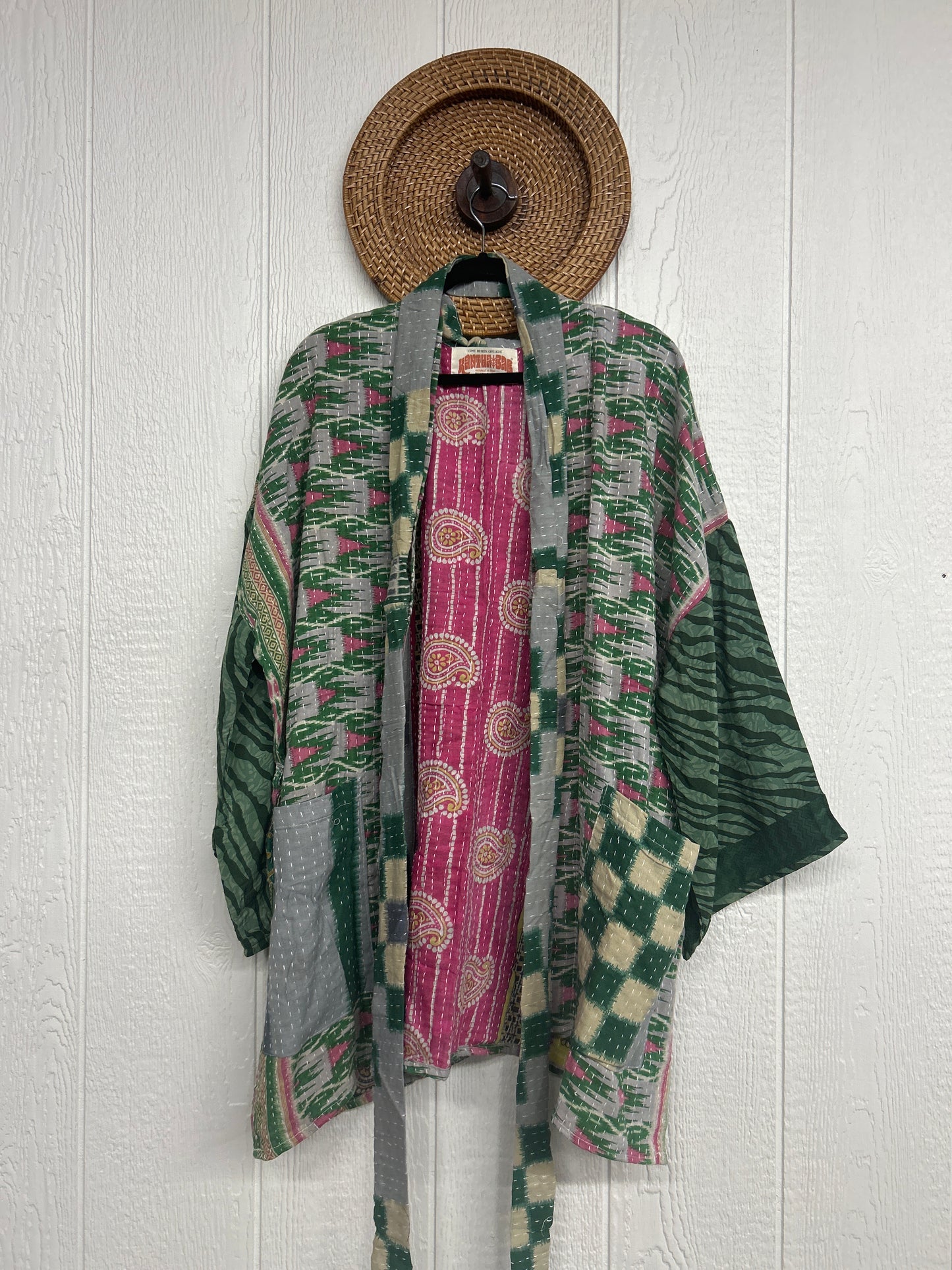 RETAIL Pareo Kantha Shortie Majestic Kimono 0326 255