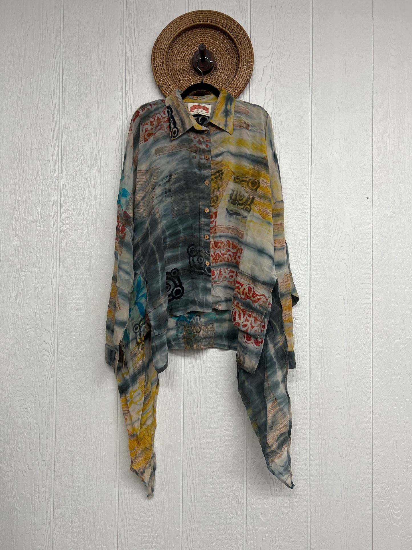 Crepe Sari Nirvana Button Down 1125 186