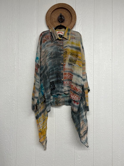 Crepe Sari Nirvana Button Down 1125 186