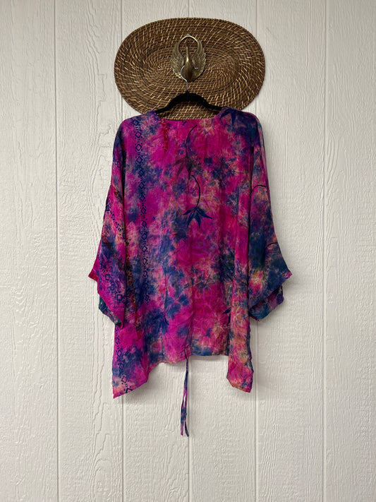 Crepe Sari Hi Lo Butterfly Top 0726 141