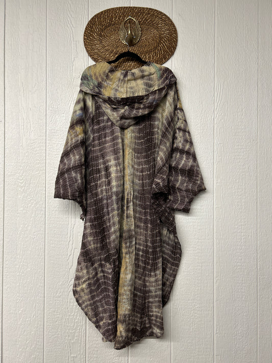 Pareo Kantha Poetic Hoodie Maxi 0526 004