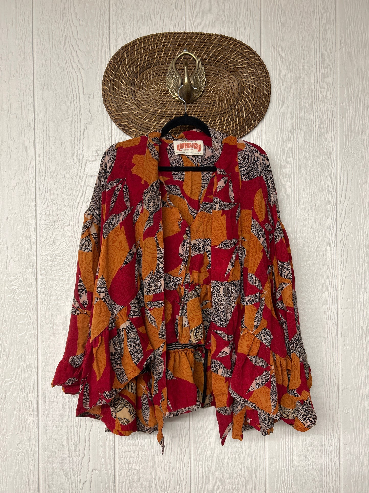 Crepe Sari Wild Rose Top 1225 156