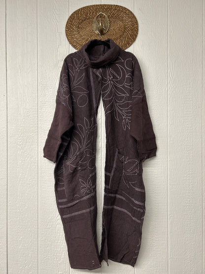 Aura Edit Fine Kantha Cowl Split Pullover 1026 002