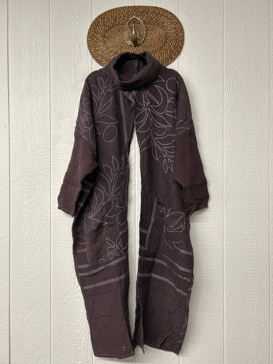Aura Edit Fine Kantha Cowl Split Pullover 1026 002