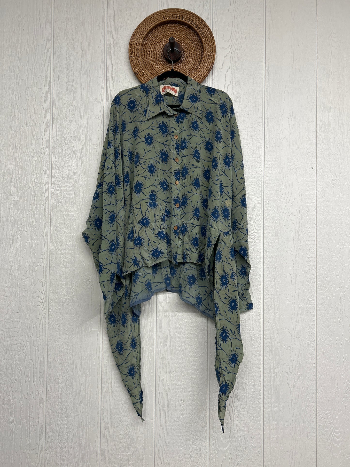 Crepe Sari Nirvana Button Down 1125 220