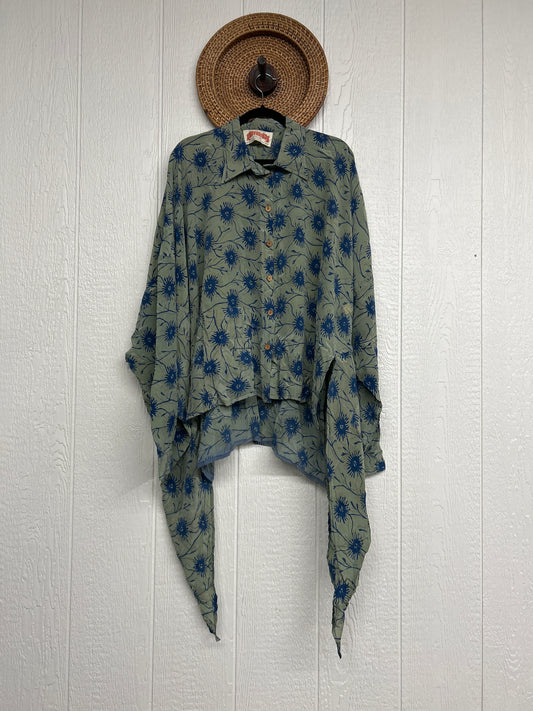 Crepe Sari Nirvana Button Down 1125 220