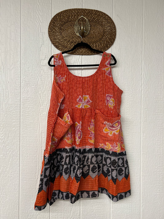 Kantha Meadow Mini Dress 0625 069