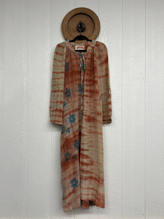 Crepe Sari Woodstock Duster Dress 0226 146