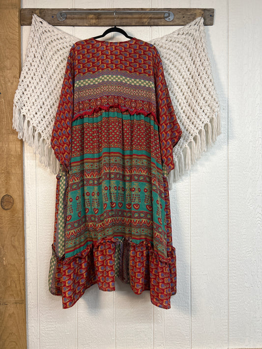 Rasgulla Sari Rhiannon Kimono 0826 080