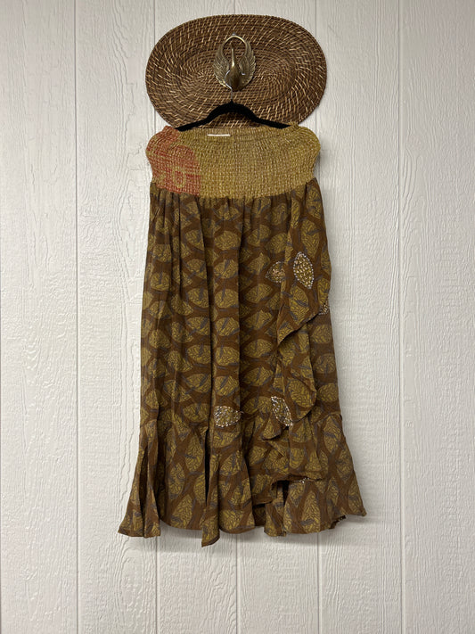 Crepe Sari Inner Peace Wrap Skirt 0626 200