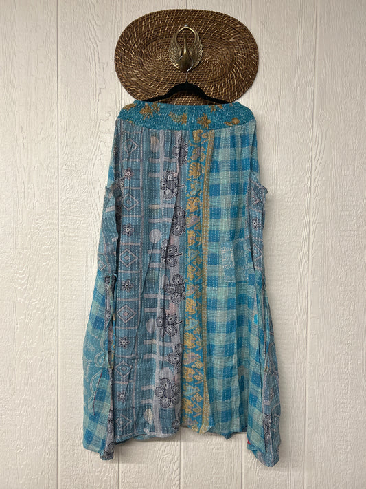 Pareo Kantha Butterfly Cargo Skirt 0426 011