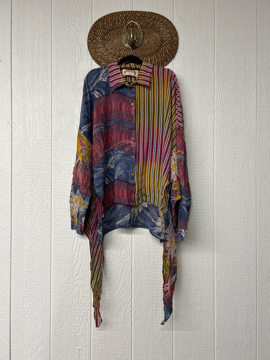 Crepe Sari Nirvana Button Down 1125 048