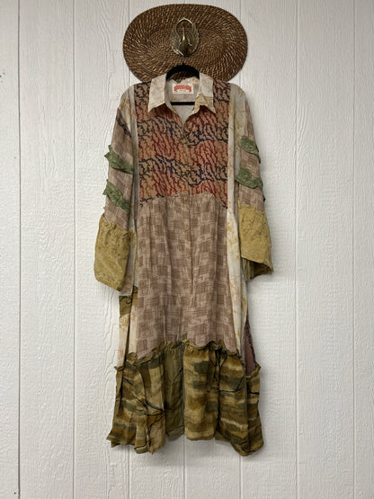 Crepe Sari Rhiannon Duster Dress 0226 098