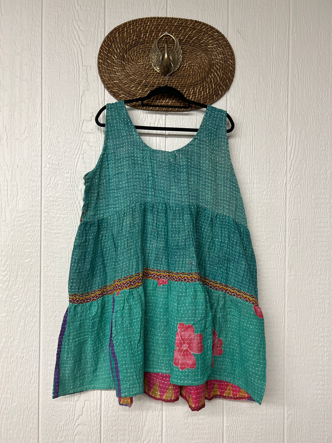 Kantha Meadow Mini Dress 0625 080