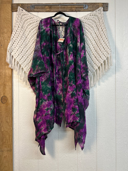 Crepe Sari Orchid Kimono 0626 152