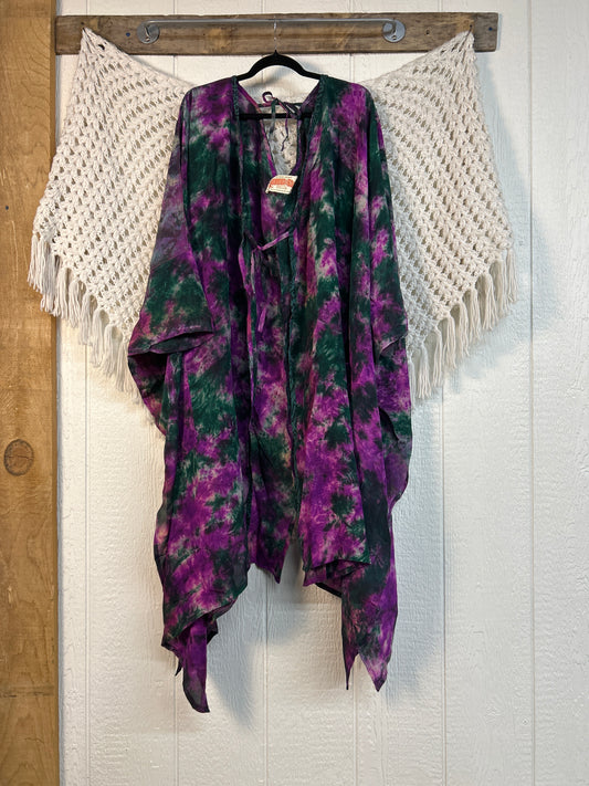 Crepe Sari Orchid Kimono 0626 152