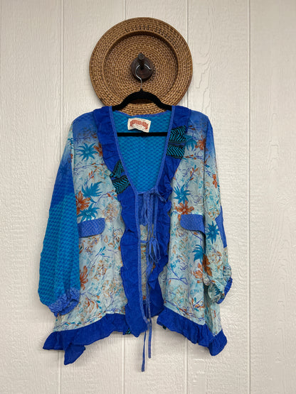 Crepe Sari Ruffle Daisy Blouse 0226 126