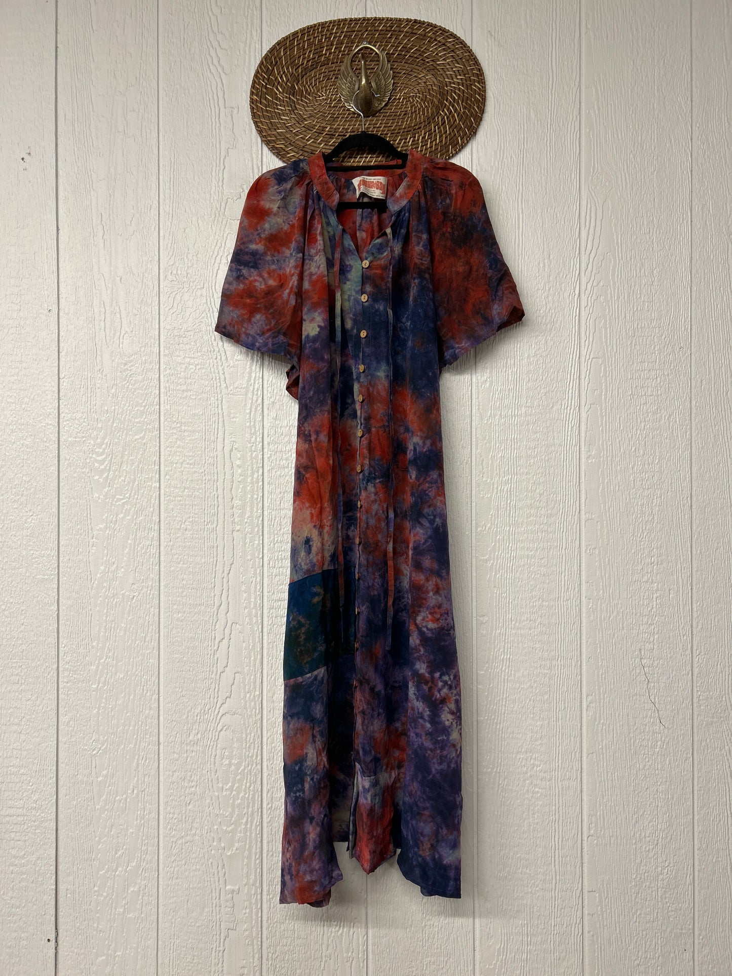 Crepe Sari Summer Woodstock Duster 0626 208