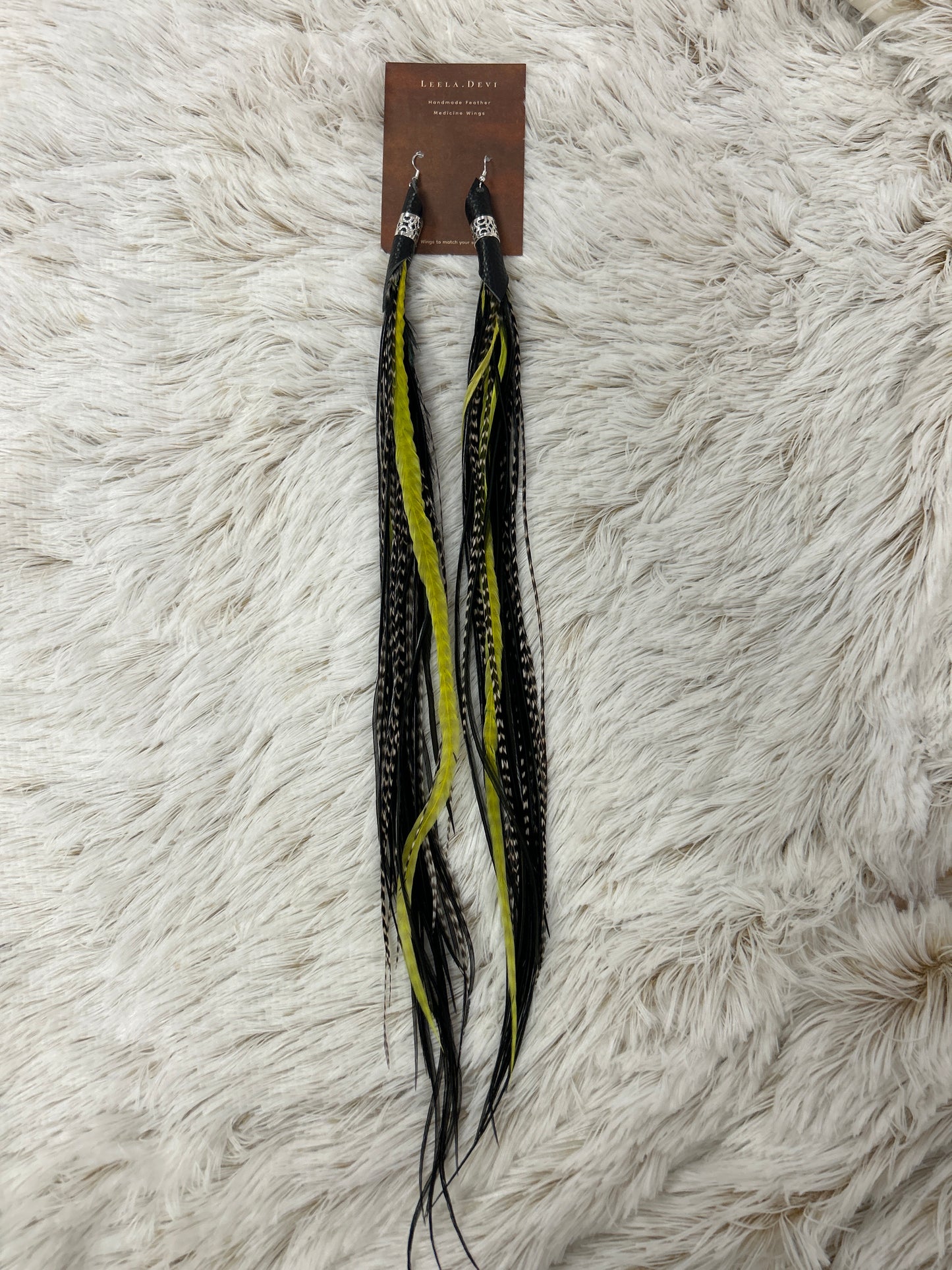 Feather Earrings - Long R1025 009
